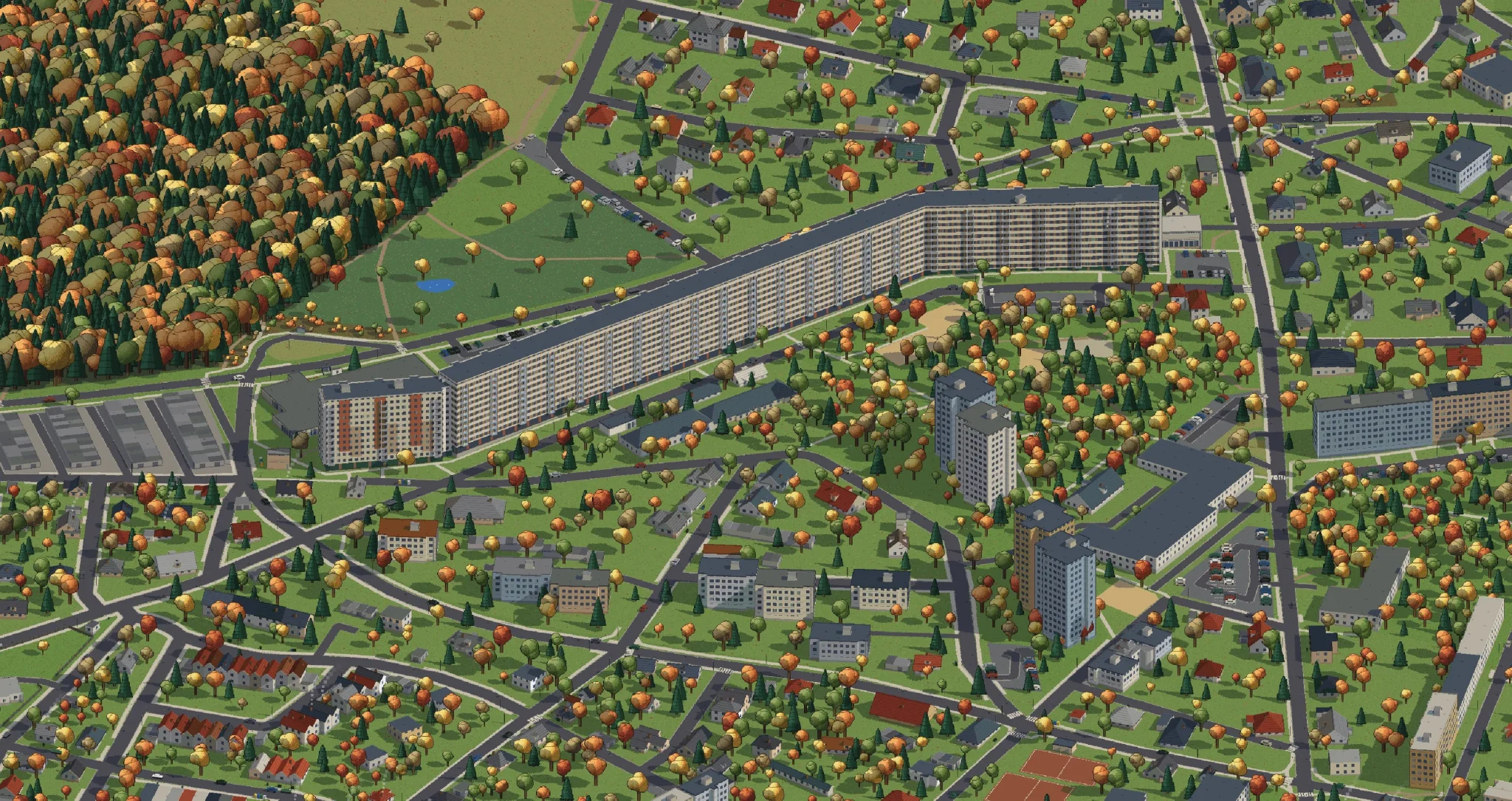 Izometrická mapa části Liberce s panelem Hokejka